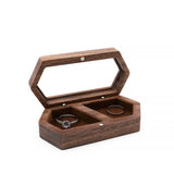 Wooden Ring Box - Clear Lid - S02