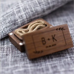 Personalised Rectangle Wooden Ring Box
