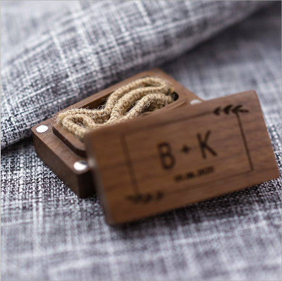 Personalised Rectangle Wooden Ring Box
