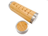 Personalised Bamboo Flask with Tea Infuser/Strainer