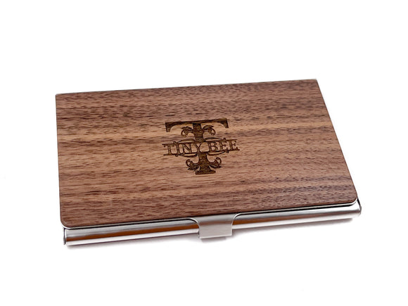 Personalised Wooden Business Cards Holder