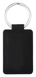 Personalised Leatherette Keychain (Rectangle) - LE117