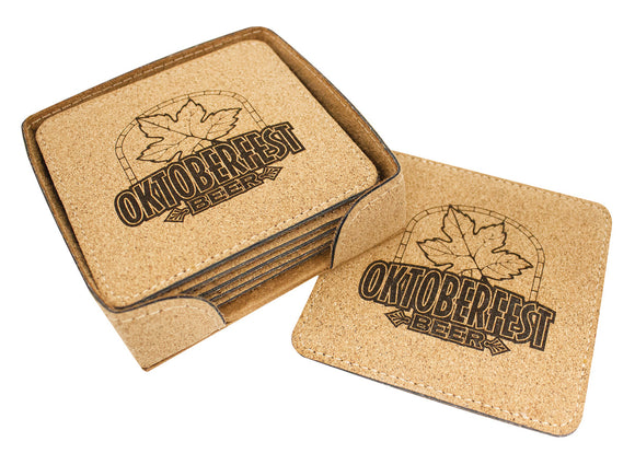 Personalised Cork Coaster Set – CS208