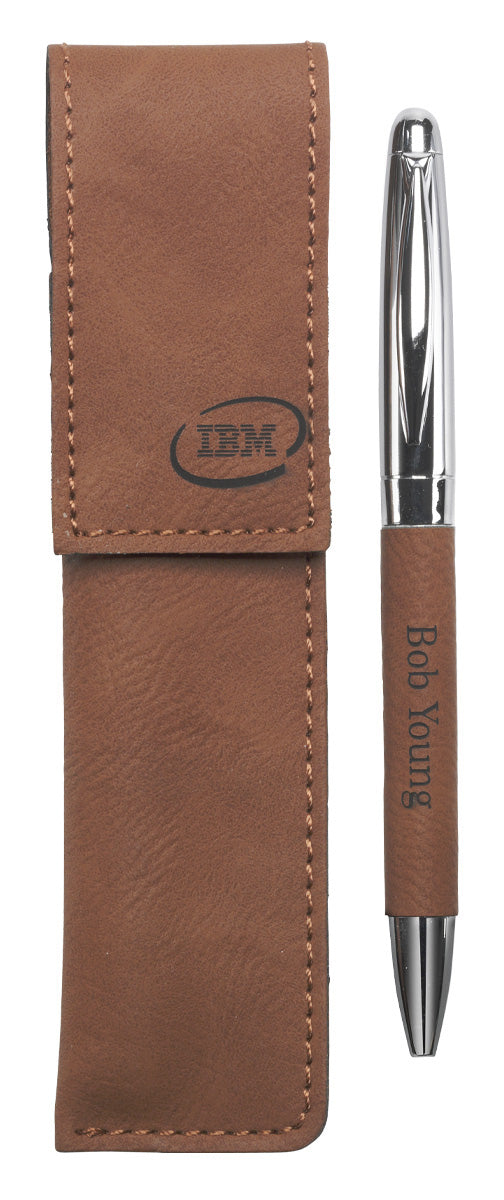 Personalised Leatherette Pen Gift Set – Single