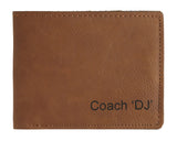 Personalised Leatherette Wallet / Credit Card Holder