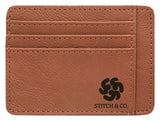 Personalised Leatherette Wallet / Credit Card Holder