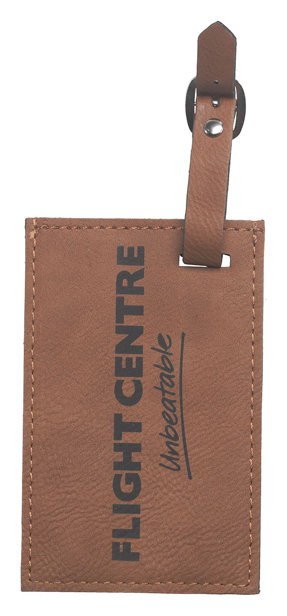 Personalised Leatherette Luggage / Suitcase Tag