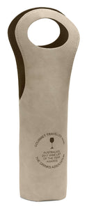 Personalised Leatherette Wine Tote Bag