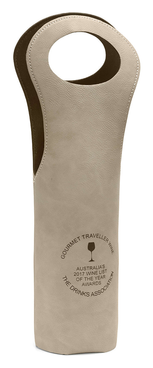 Personalised Leatherette Wine Tote Bag