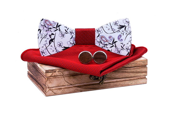 Wooden Bow Tie Set - BTS73-C5
