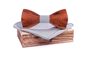 Wooden Bow Tie Set - BTS79-C6