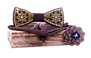 Wooden Bow Tie Set - BTS86-C5