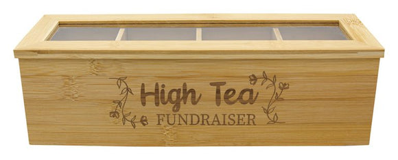 Personalised Bamboo Tea Box